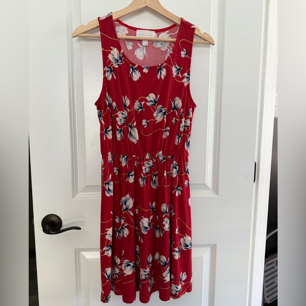 French Grey Evalynn brushed knit dress, size s